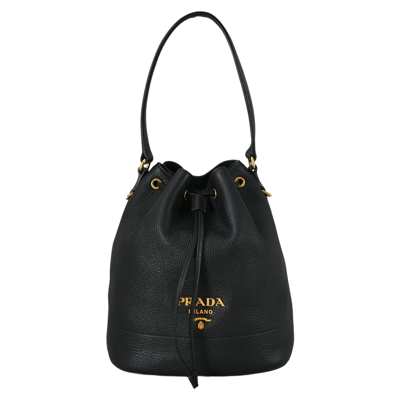 PRADA(USED)프라다 1BE018 비텔로 버킷백