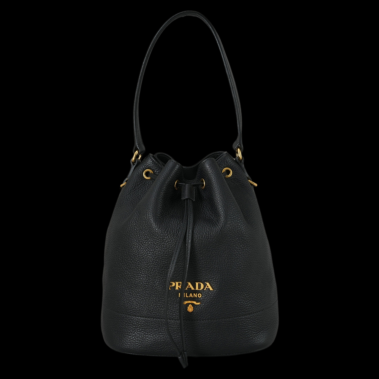 PRADA(USED)프라다 1BE018 비텔로 버킷백