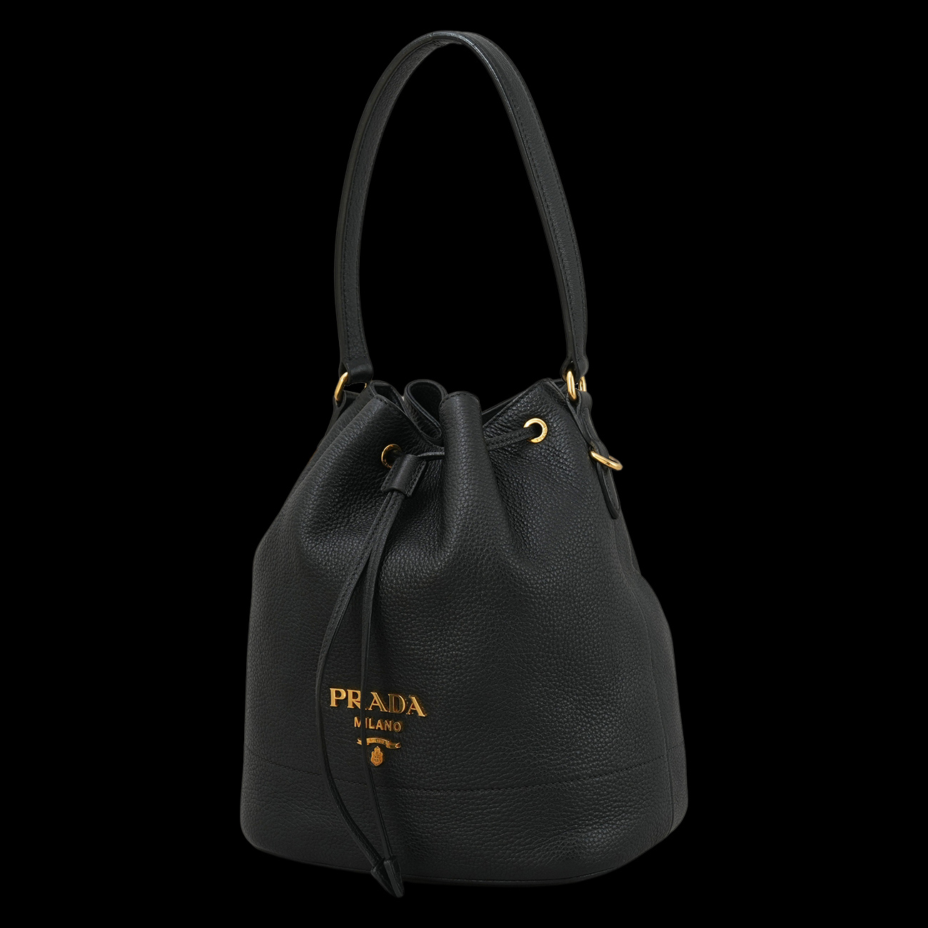 PRADA(USED)프라다 1BE018 비텔로 버킷백