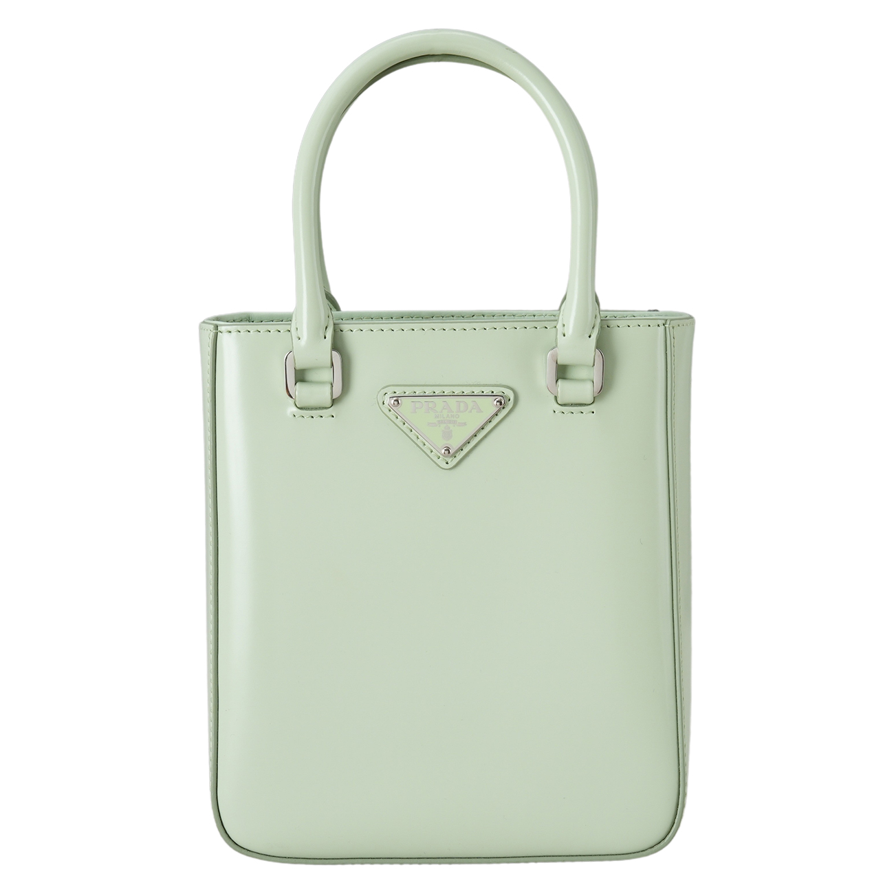 PRADA(USED)프라다 1BA331 스몰 브러쉬드 레더 토트백