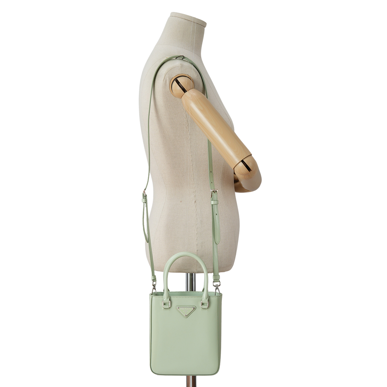 PRADA(USED)프라다 1BA331 스몰 브러쉬드 레더 토트백