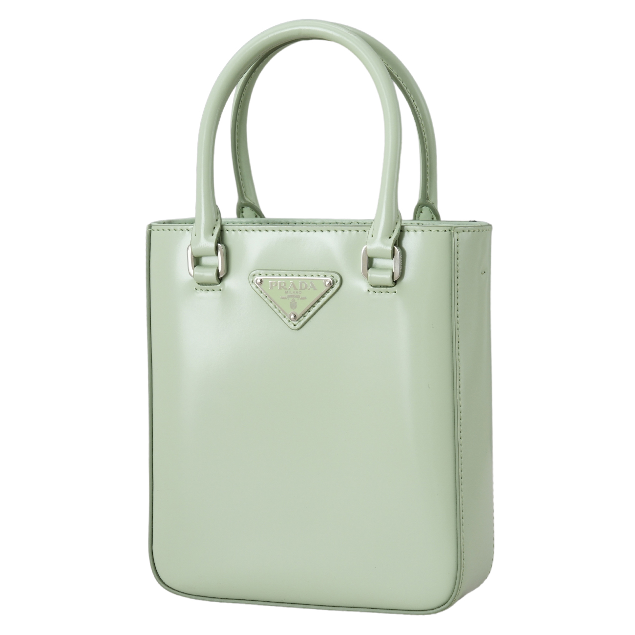 PRADA(USED)프라다 1BA331 스몰 브러쉬드 레더 토트백