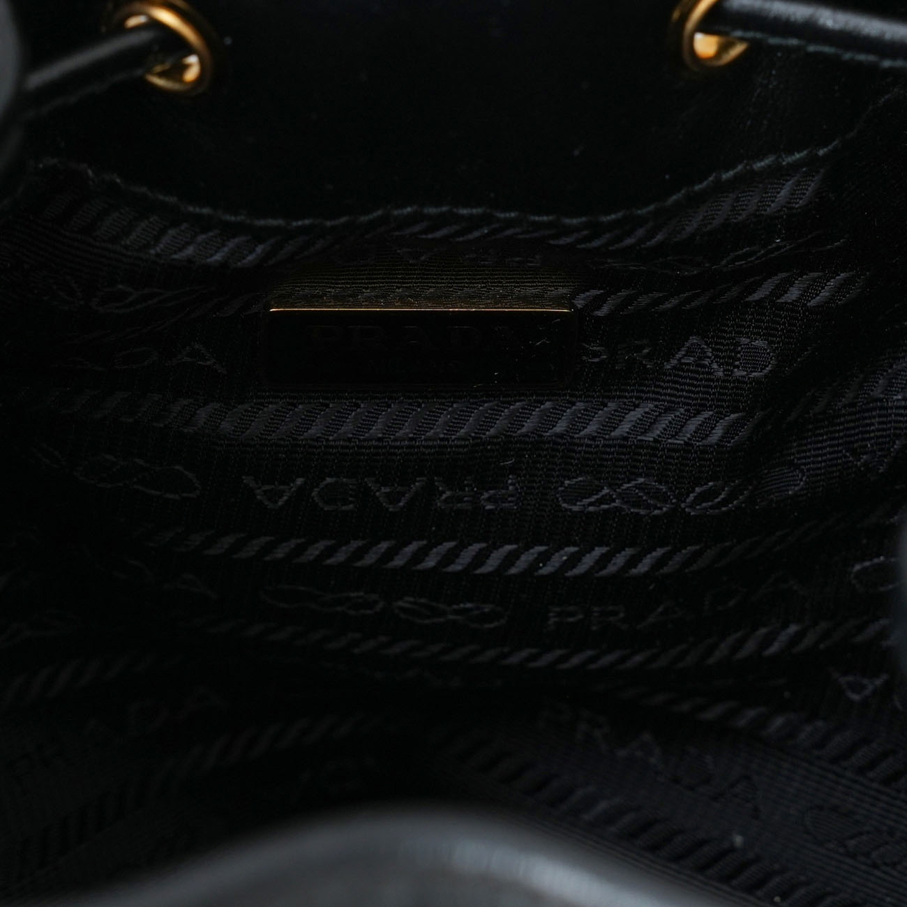 PRADA(USED)프라다 1BH038 레더 듀엣 버킷백