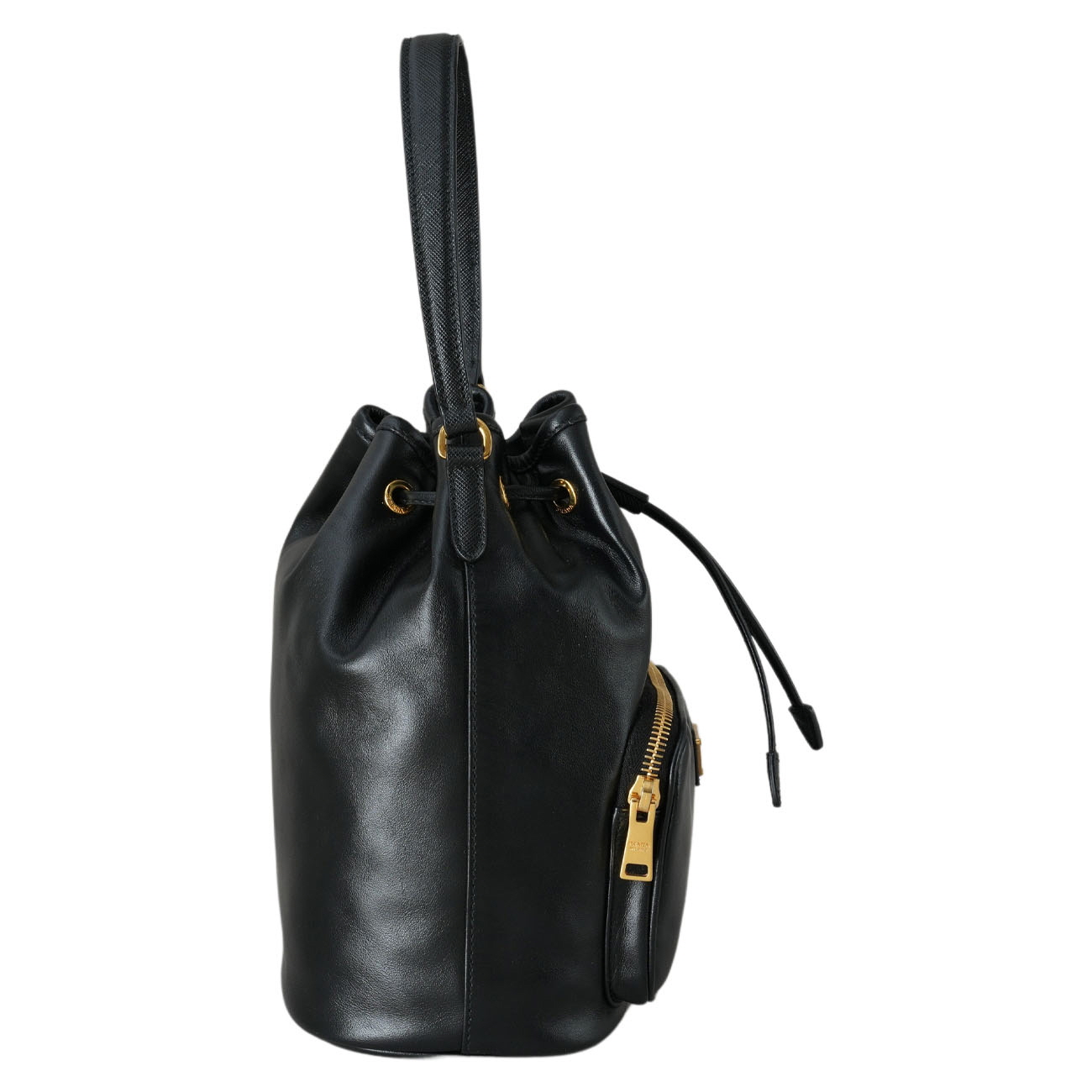 PRADA(USED)프라다 1BH038 레더 듀엣 버킷백