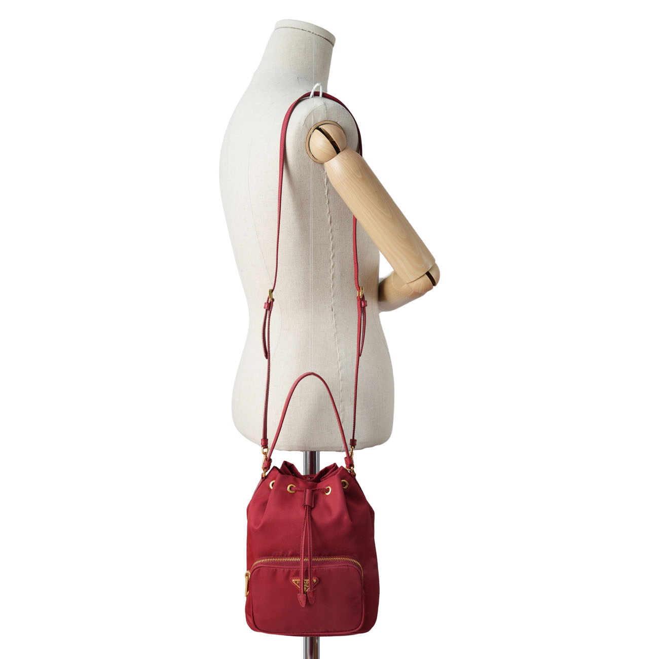 PRADA(USED)프라다 1BH038 리나일론 듀엣 버킷백