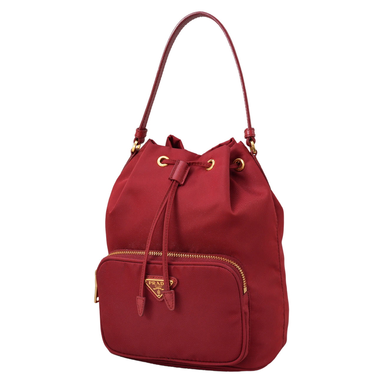 PRADA(USED)프라다 1BH038 리나일론 듀엣 버킷백