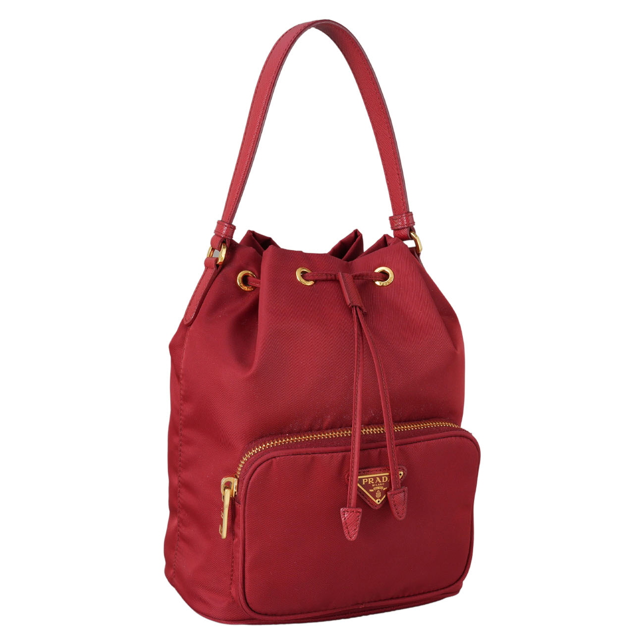 PRADA(USED)프라다 1BH038 리나일론 듀엣 버킷백
