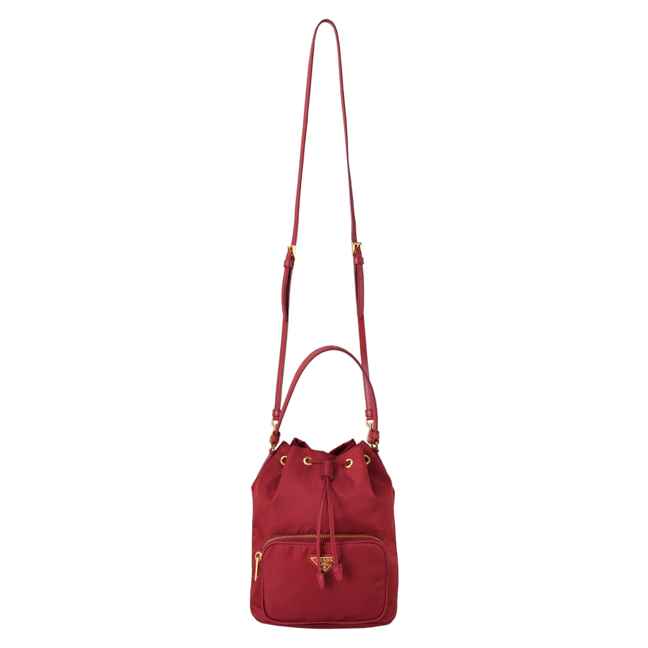PRADA(USED)프라다 1BH038 리나일론 듀엣 버킷백