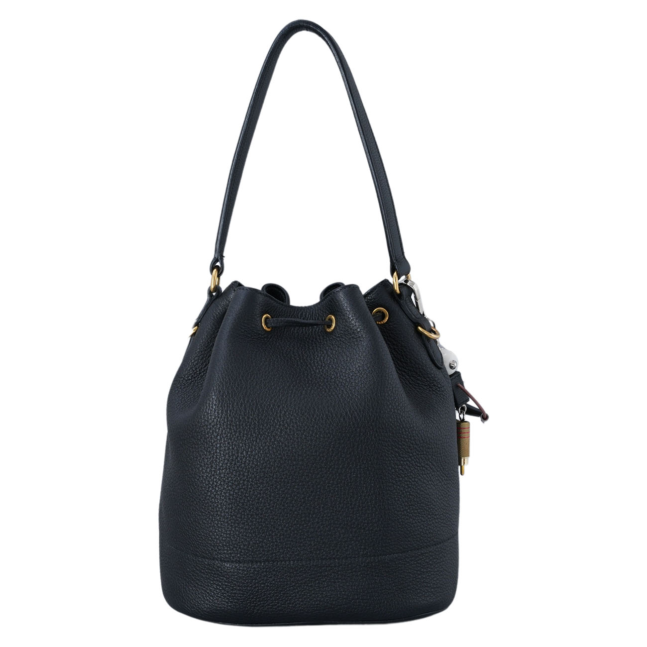 PRADA(USED)프라다 1BE018 비텔로 버킷백 & 로봇 키링