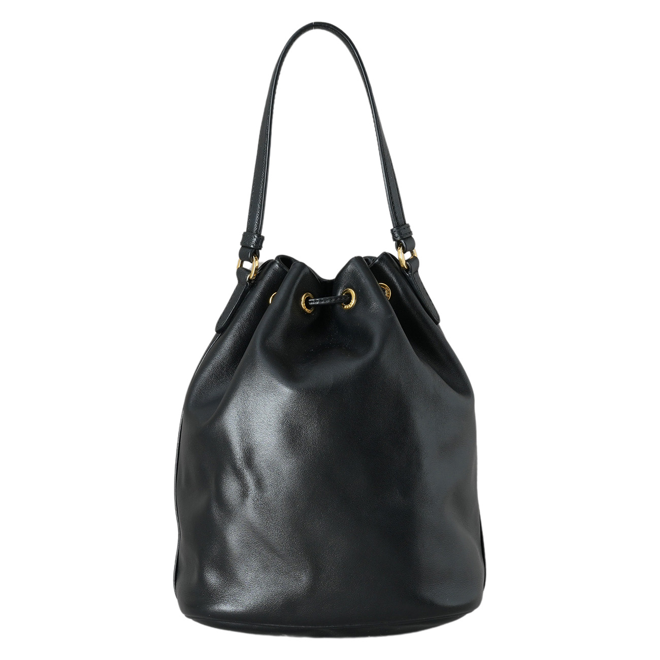 PRADA(USED)프라다 1BH038 레더 버킷백