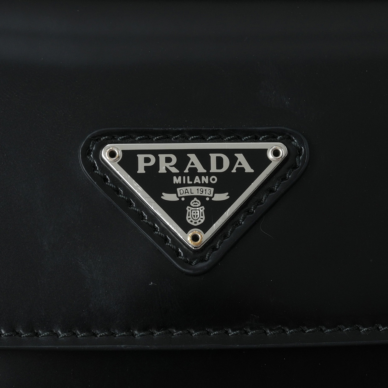 PRADA(USED)프라다 1BD311 클레오 브러시드 가죽 숄더백 블랙