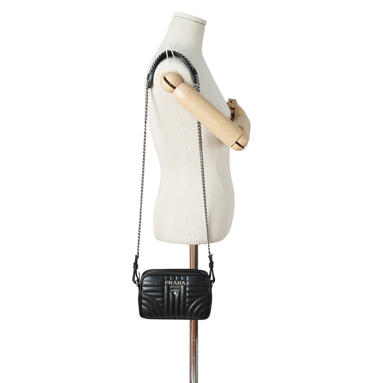 PRADA(USED)프라다 1BH084 다이아그램 카메라백
