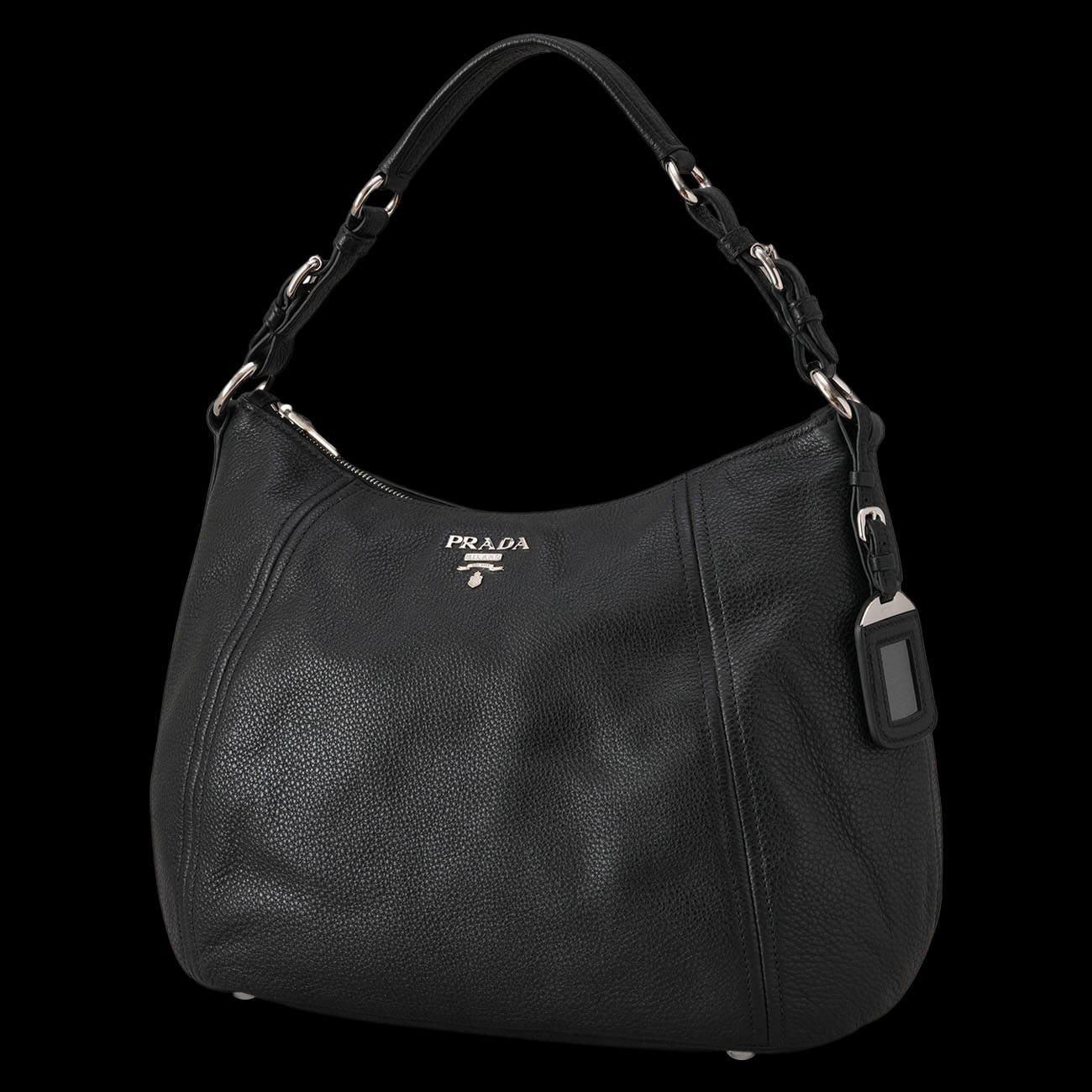 PRADA(USED)프라다 BR5096 비텔로 피닉스 호보 숄더백 블랙