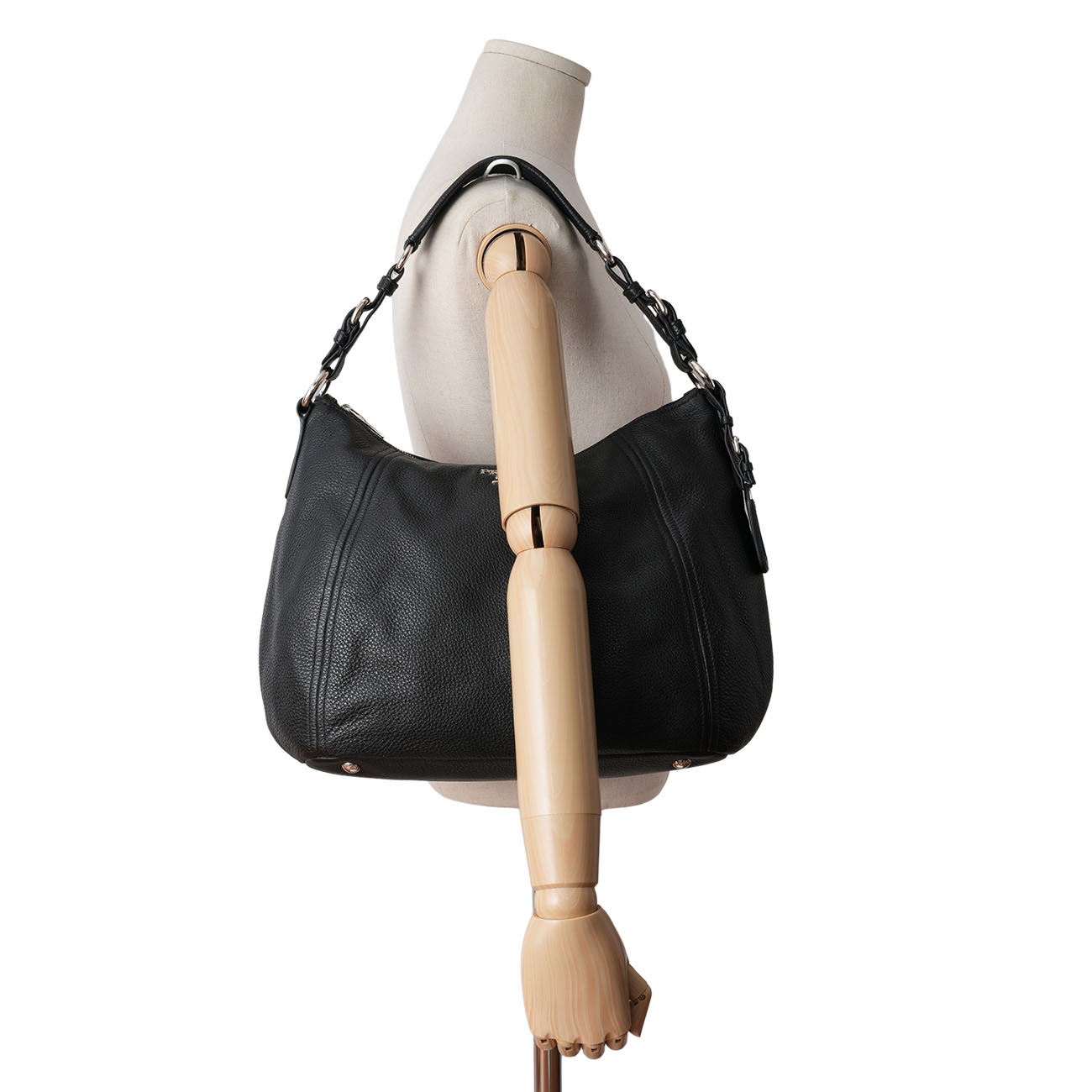 PRADA(USED)프라다 BR5096 비텔로 피닉스 호보 숄더백 블랙