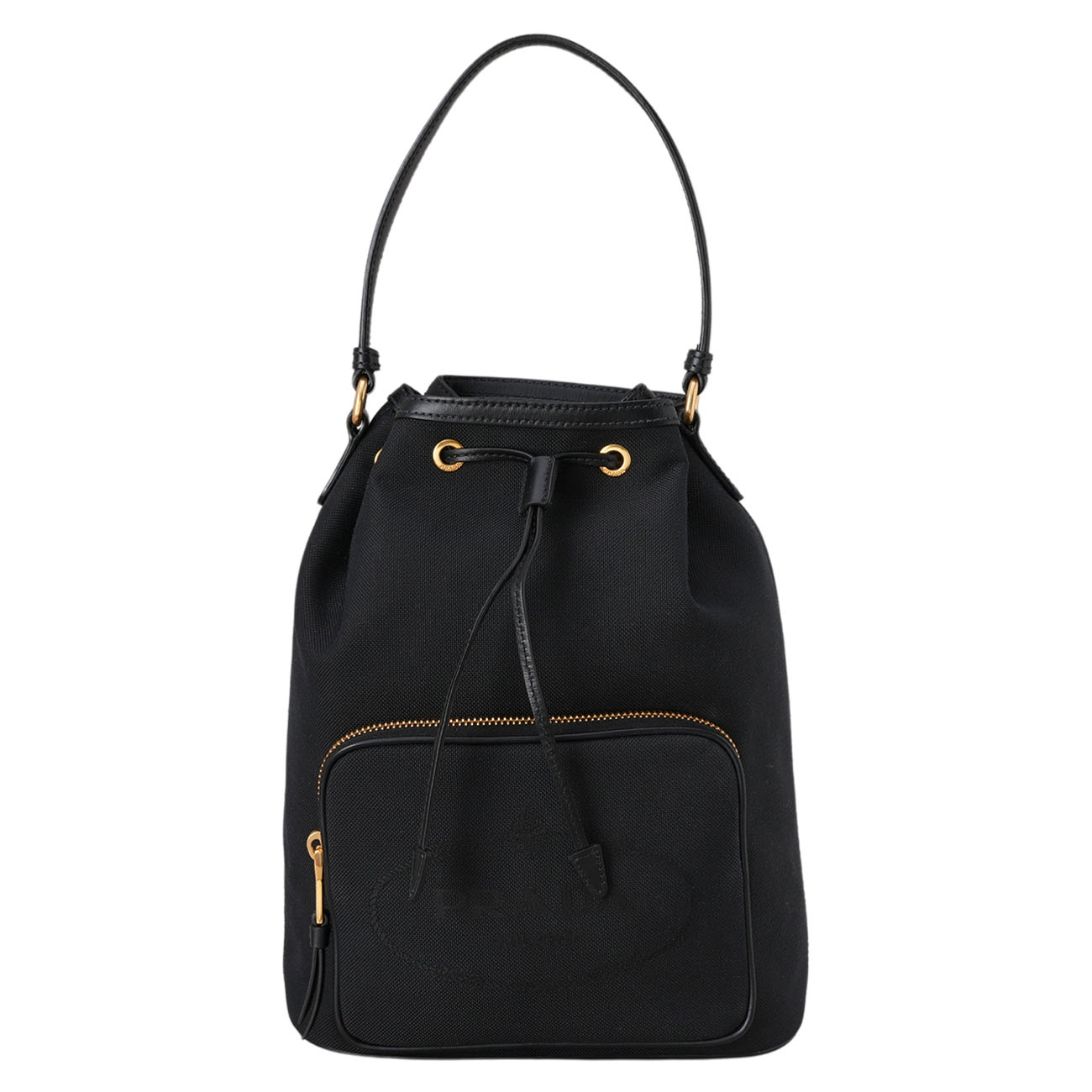 PRADA(USED)프라다 1BH097 자가드 버킷백