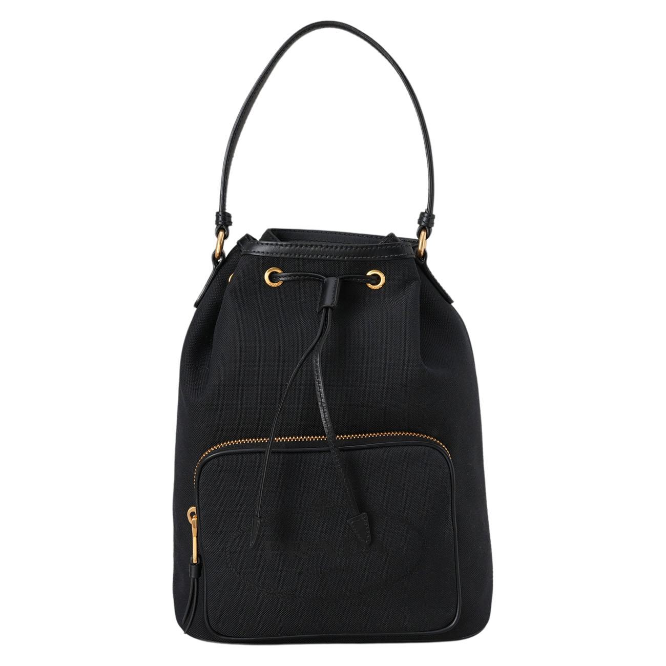 PRADA(USED)프라다 1BH097 자가드 버킷백