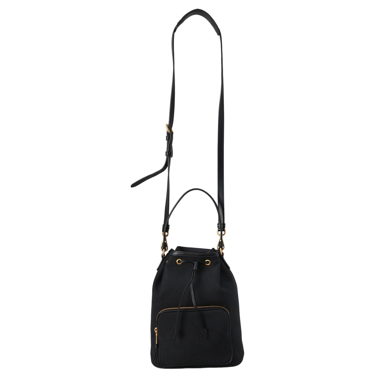 PRADA(USED)프라다 1BH097 자가드 버킷백
