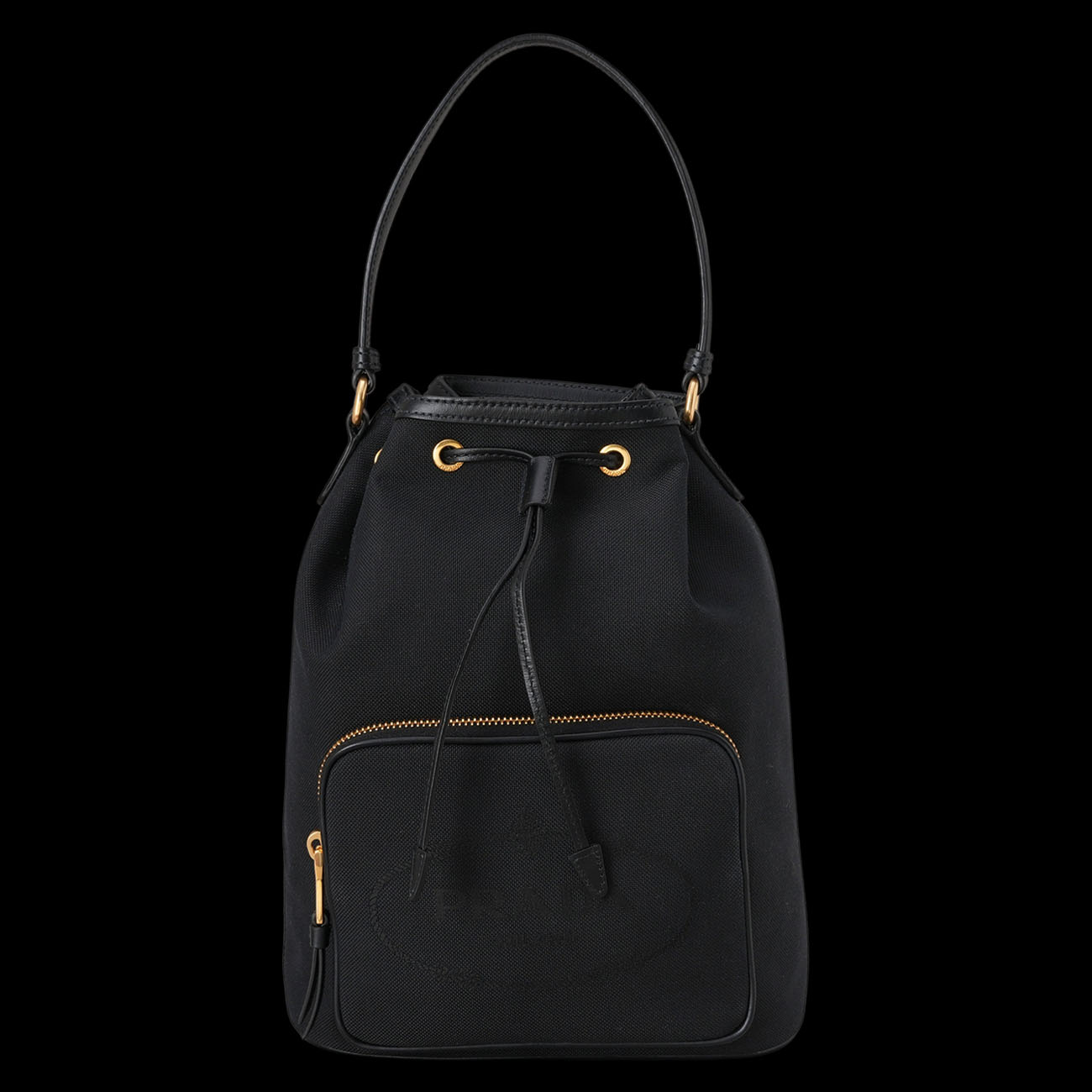 PRADA(USED)프라다 1BH097 자가드 버킷백