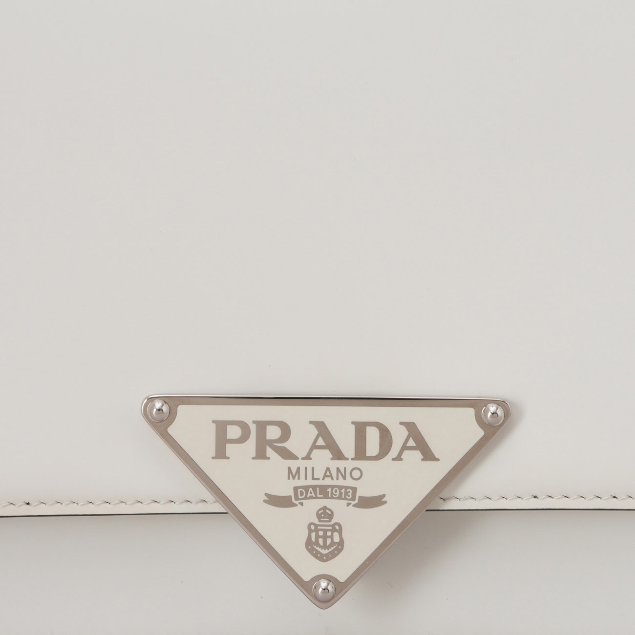 PRADA(USED)프라다 1BD321 엠블럼 브러시드 숄더백