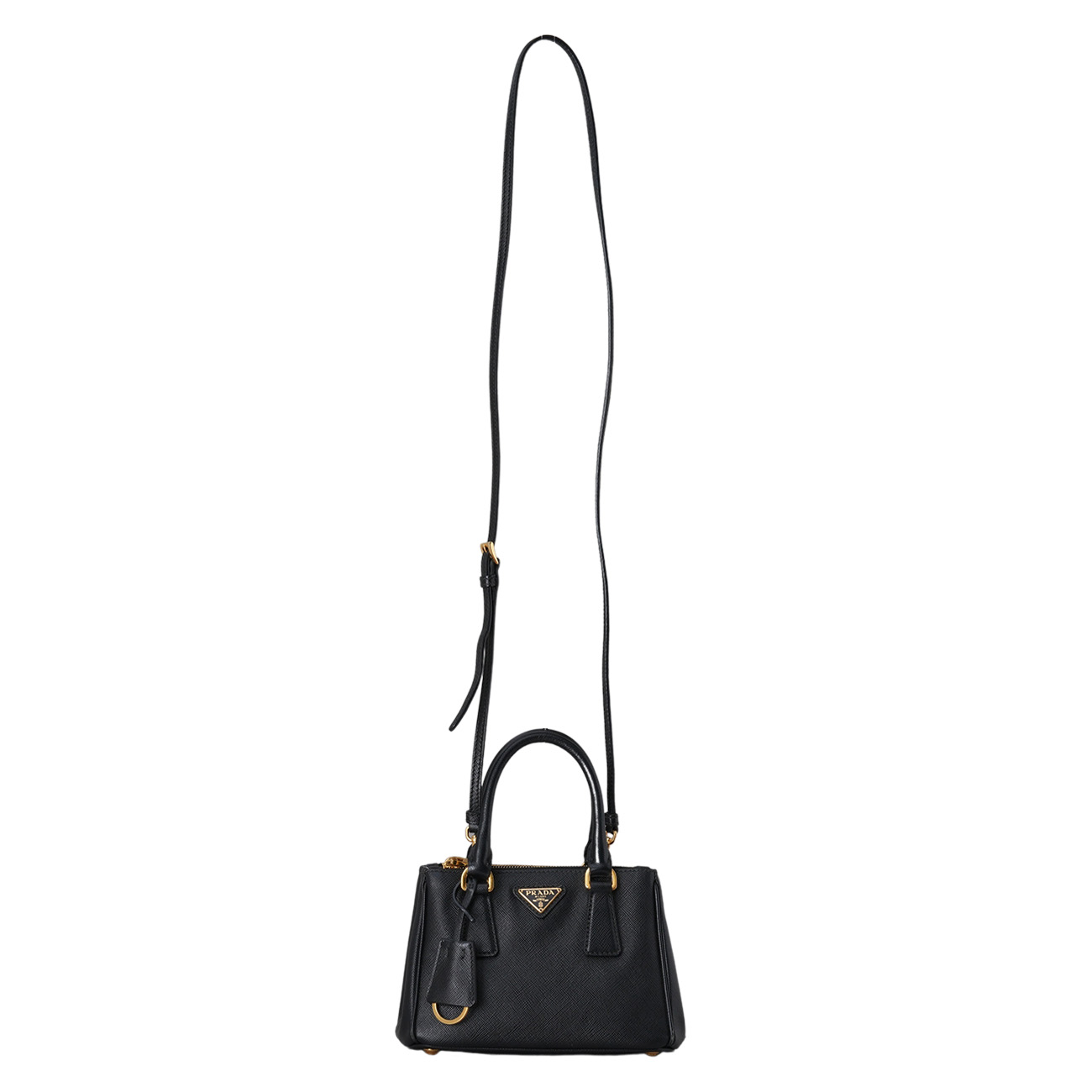 PRADA(USED)프라다 1BH907 사피아노 미니 토트 겸 숄더백