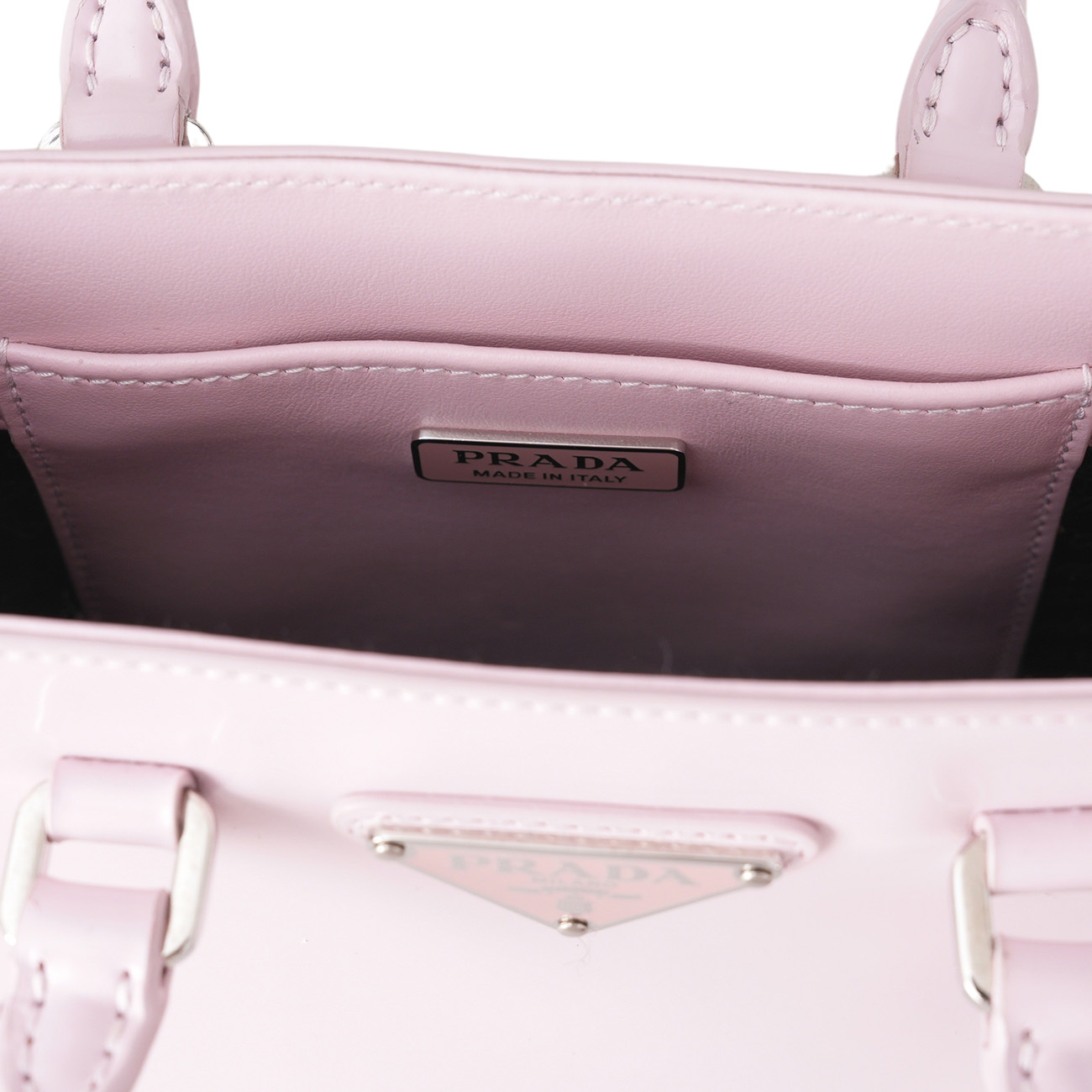 PRADA(USED)프라다 1BA331 스몰 브러쉬드 레더 토트백