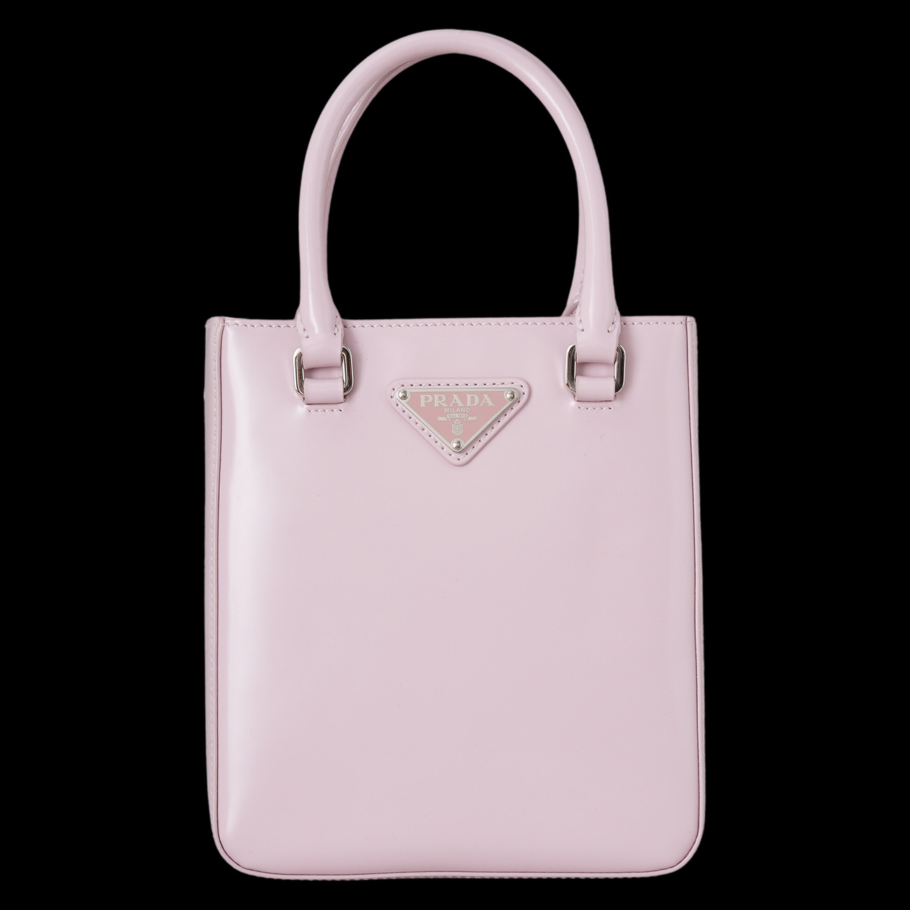 PRADA(USED)프라다 1BA331 스몰 브러쉬드 레더 토트백
