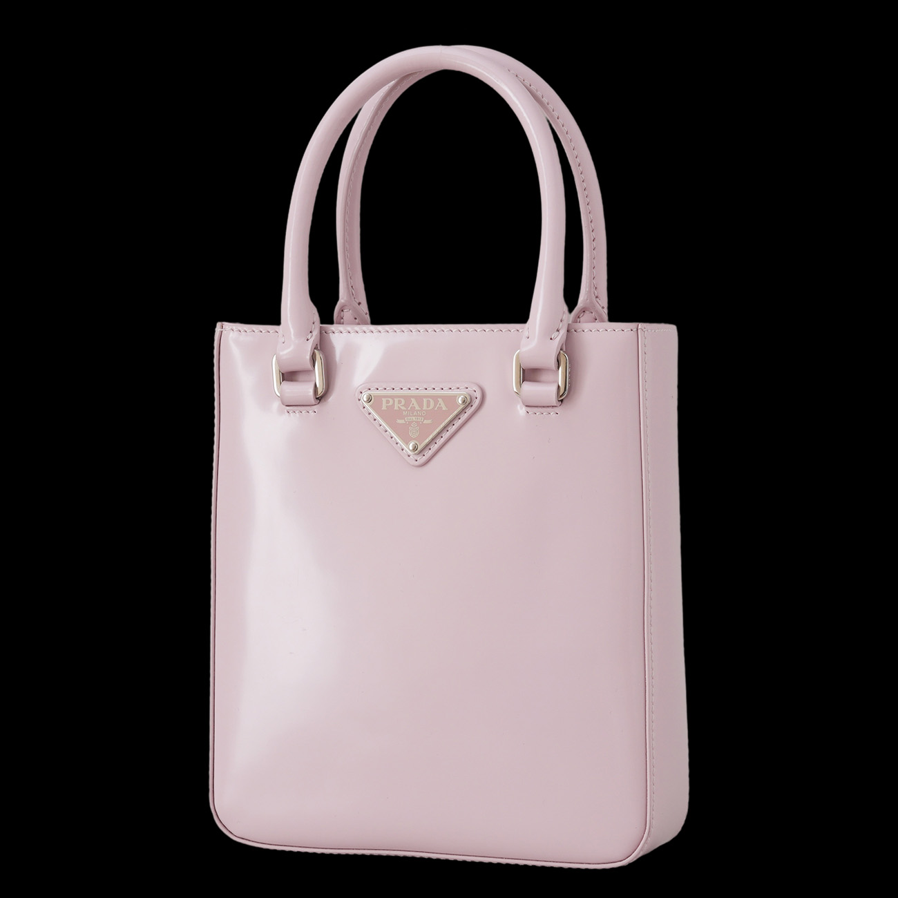 PRADA(USED)프라다 1BA331 스몰 브러쉬드 레더 토트백