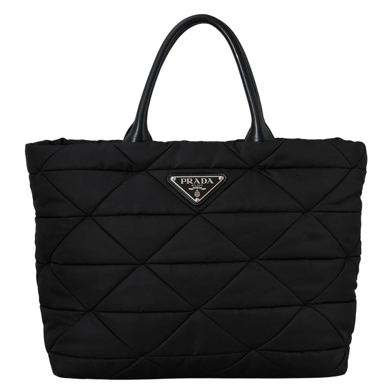 PRADA(USED)프라다 1BG435 리나일론 미디엄 패딩 토트백