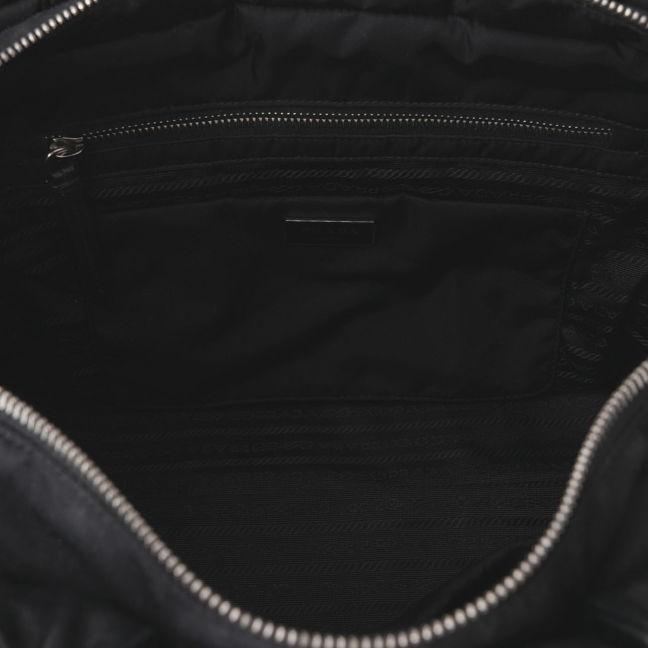 PRADA(USED)프라다 1BG435 리나일론 미디엄 패딩 토트백