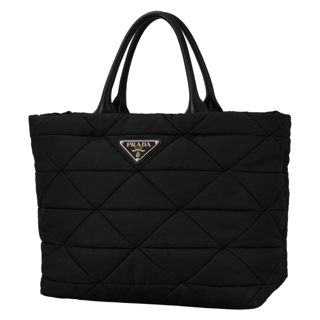 PRADA(USED)프라다 1BG435 리나일론 미디엄 패딩 토트백