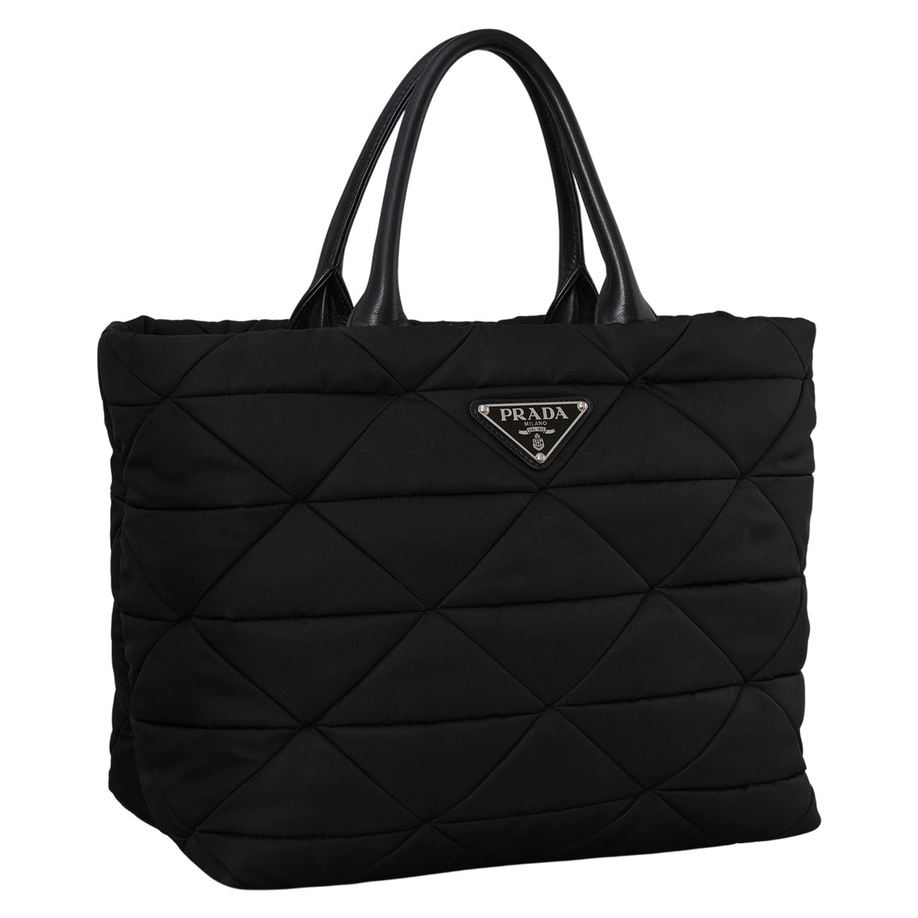 PRADA(USED)프라다 1BG435 리나일론 미디엄 패딩 토트백