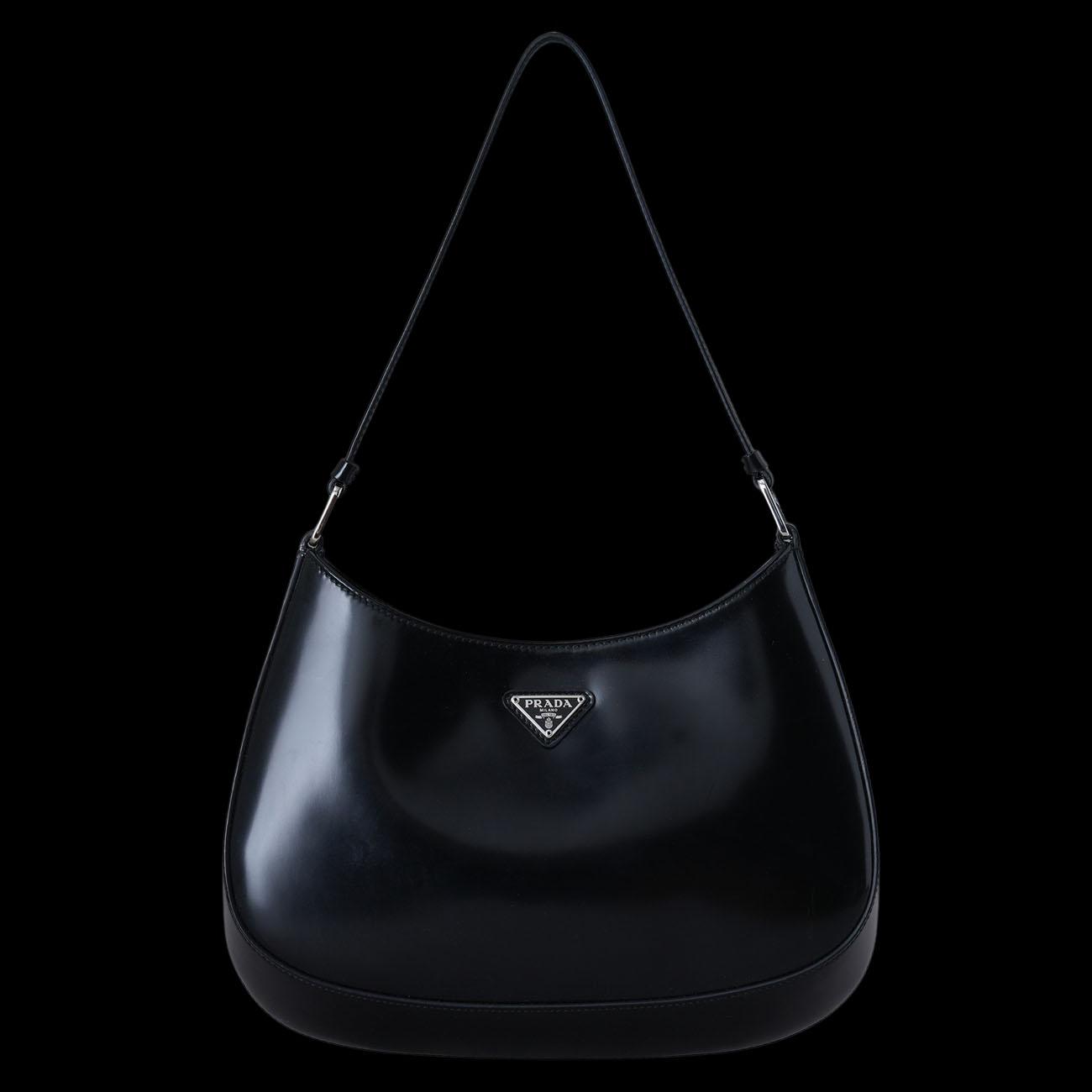 PRADA(USED)프라다 1BC499 클레오 브러시드 호보백