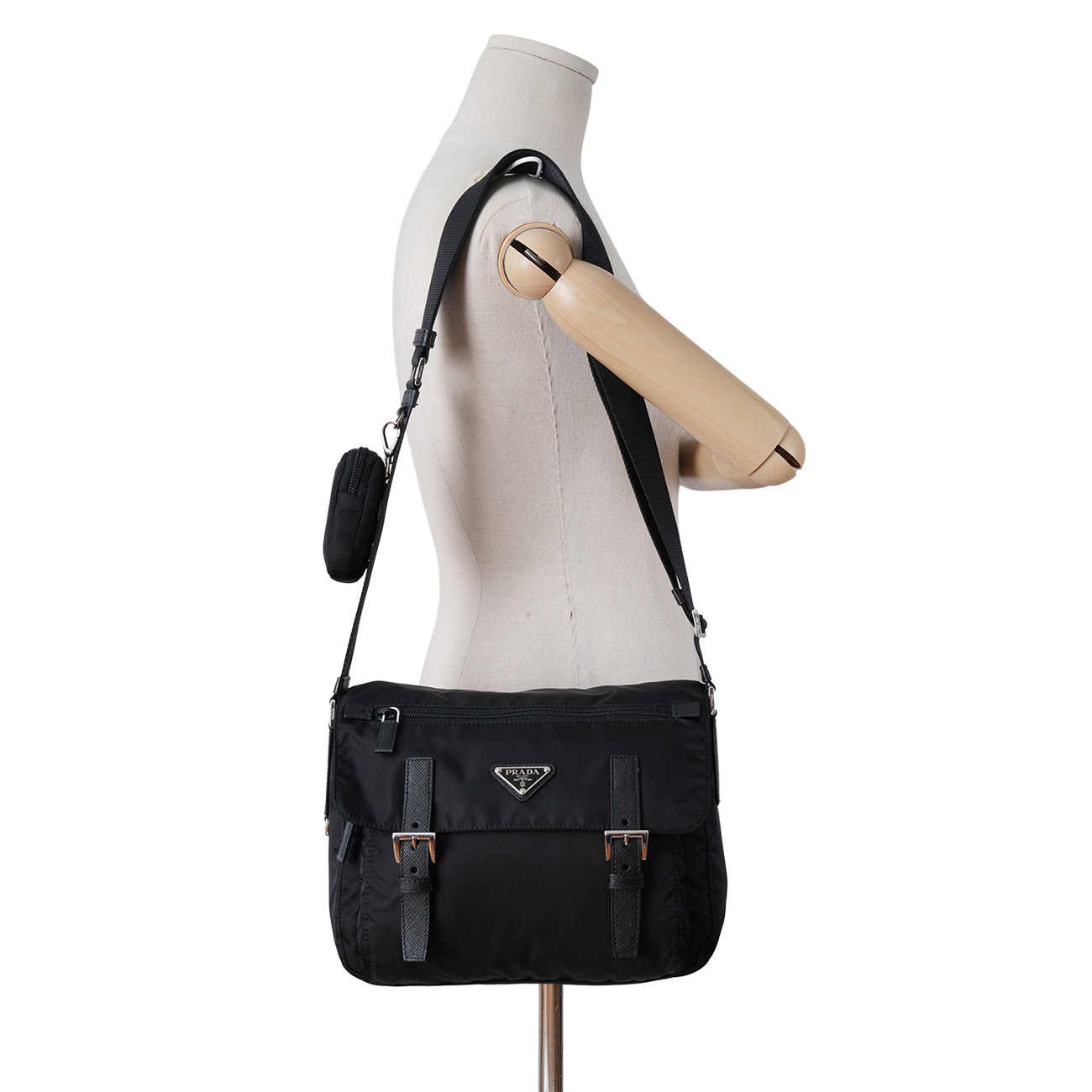 PRADA(USED)프라다 1BD953 리나일론 메신저백