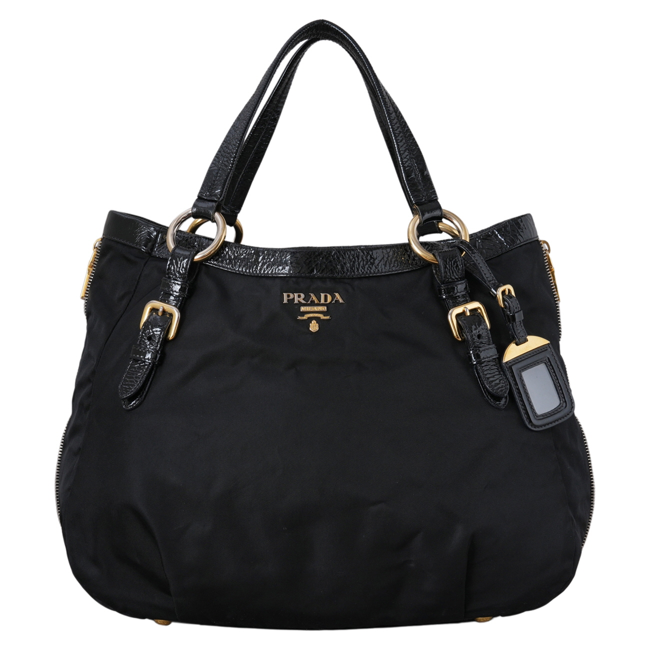 PRADA(USED)프라다 나일론 토트백 블랙