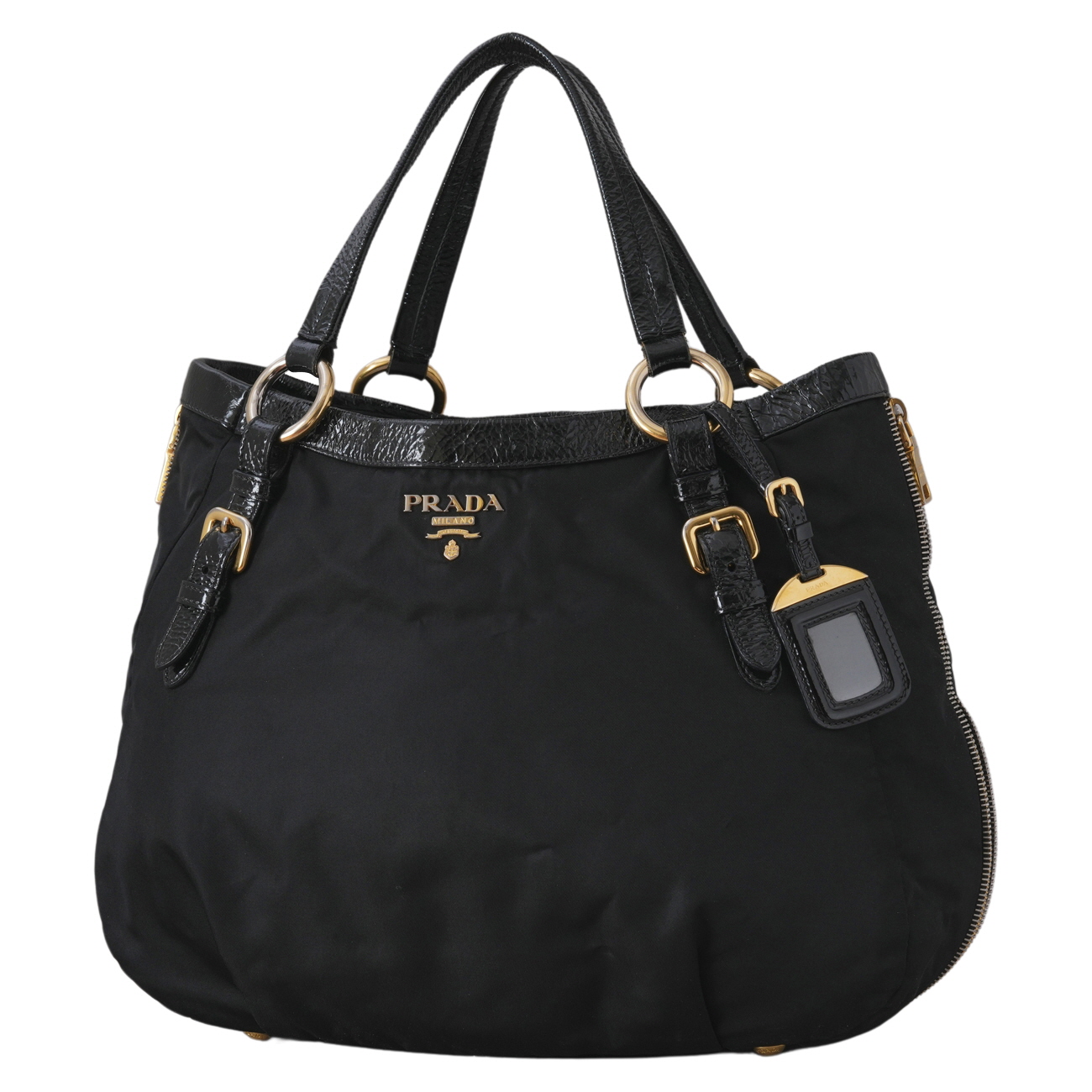 PRADA(USED)프라다 나일론 토트백 블랙