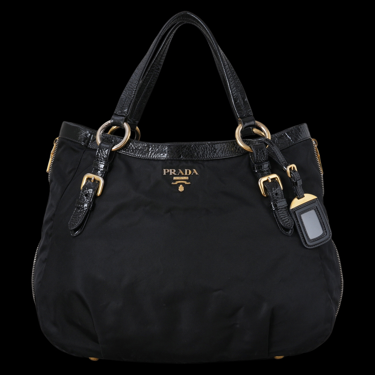 PRADA(USED)프라다 나일론 토트백 블랙