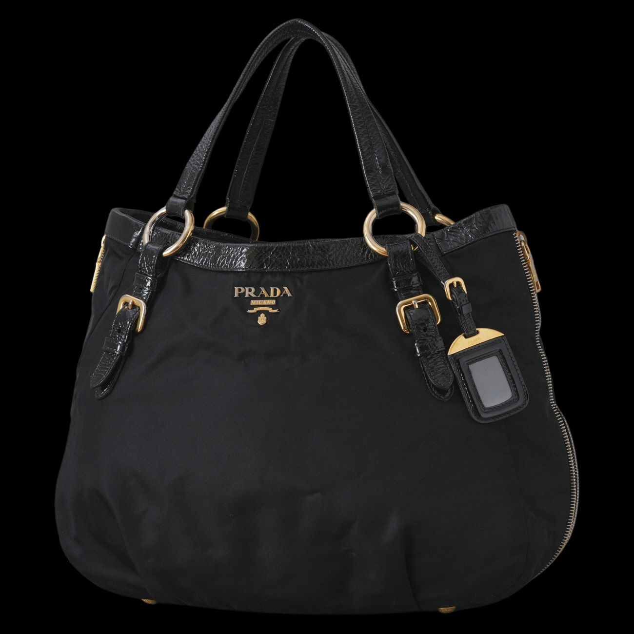 PRADA(USED)프라다 나일론 토트백 블랙