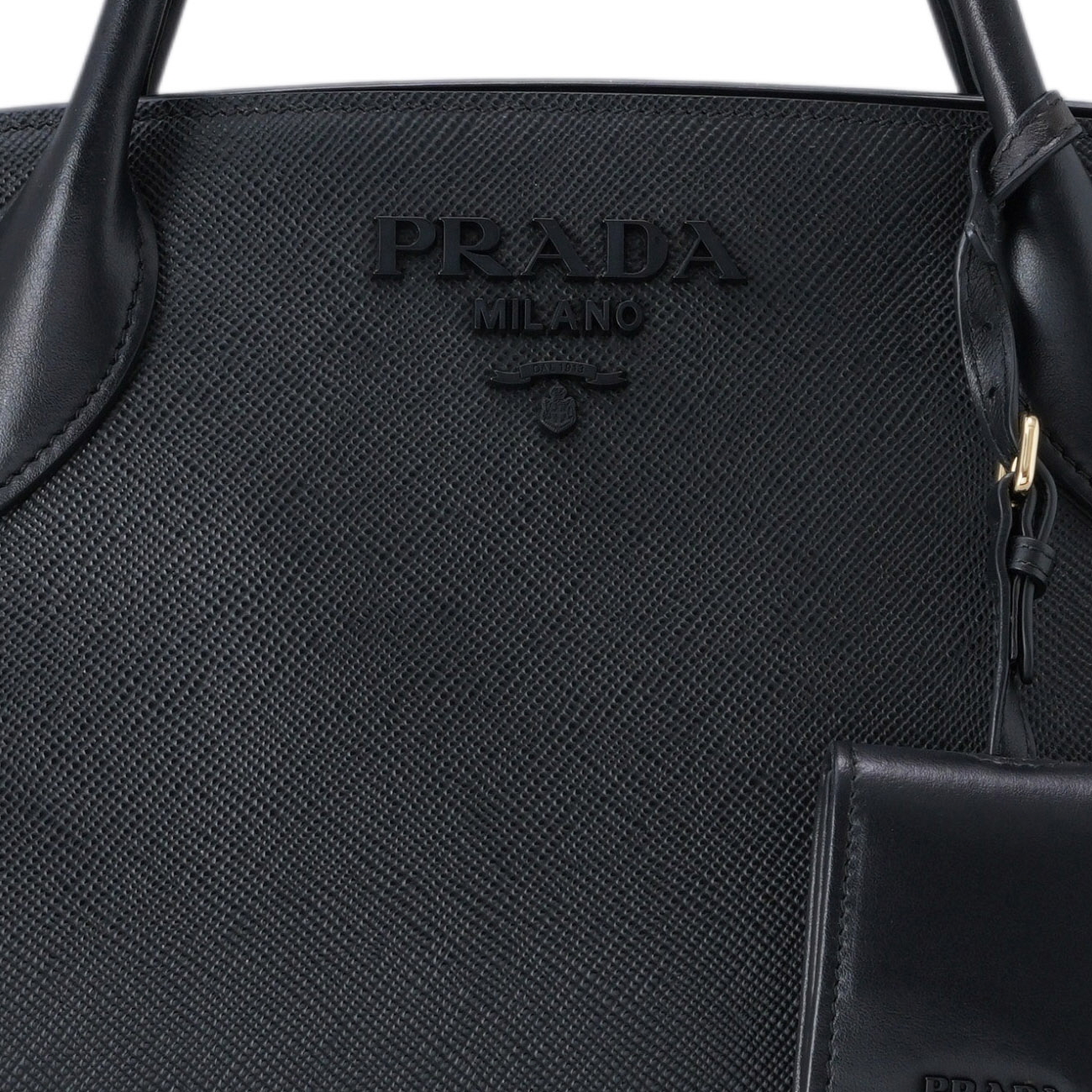PRADA(USED)프라다 1BA155 사피아노 모노크롬 토트백
