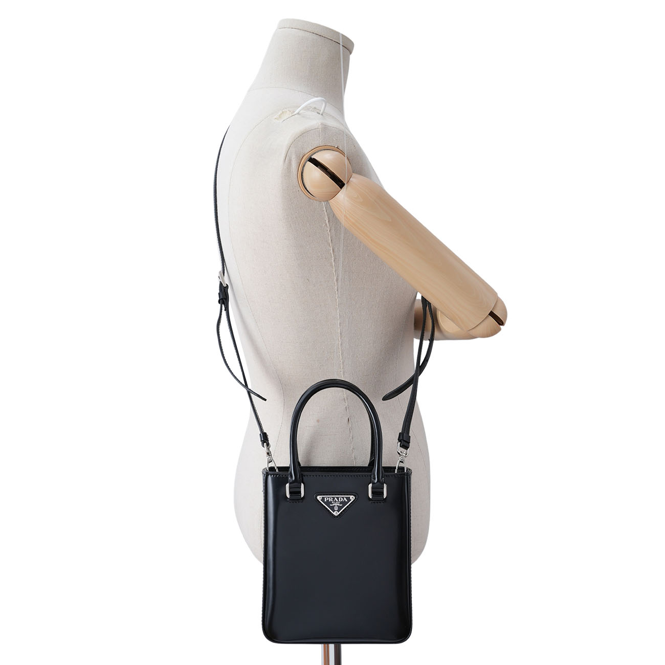 PRADA(USED)프라다 브러시드 미니 토트겸 숄더백