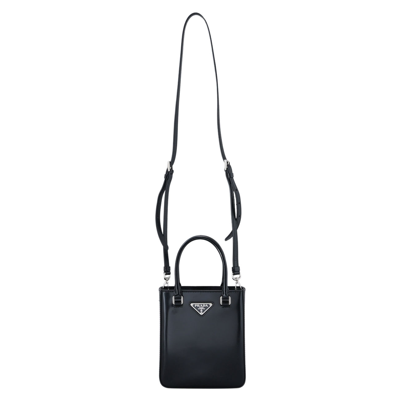 PRADA(USED)프라다 브러시드 미니 토트겸 숄더백