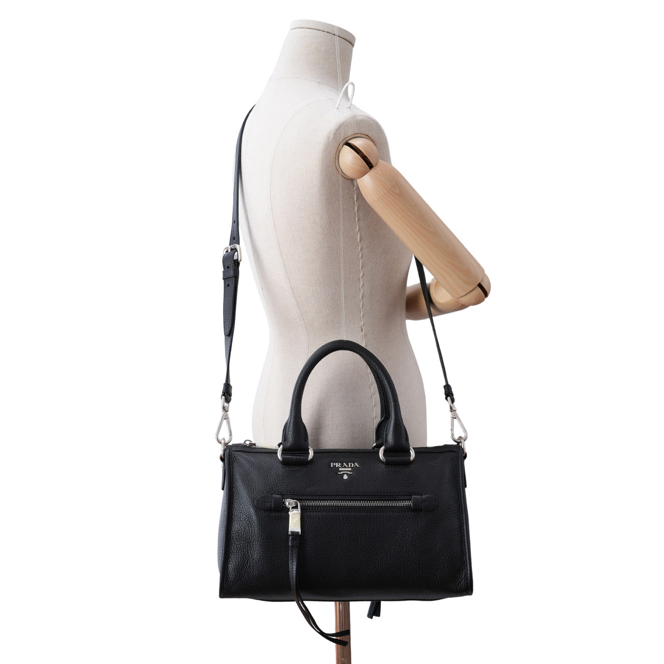 PRADA(USED)프라다 1BB022  비텔로 피닉스 모터백