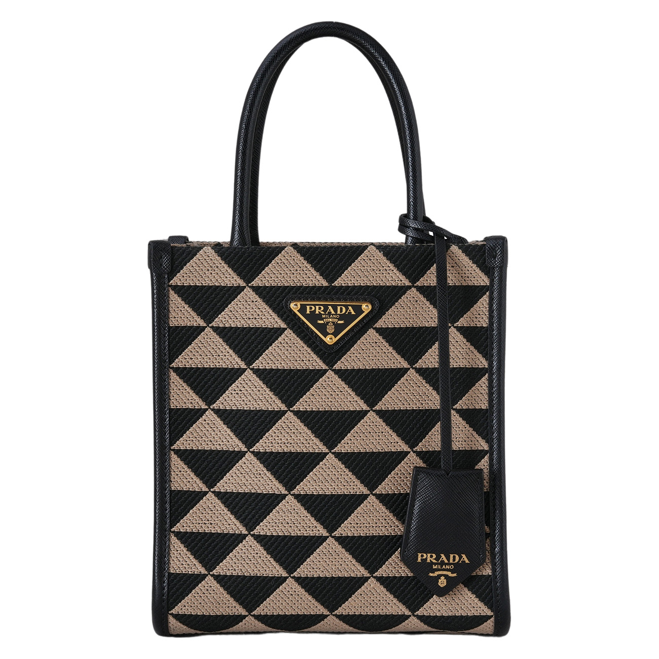 PRADA(USED)프라다 심볼 자카드 패브릭 미니백