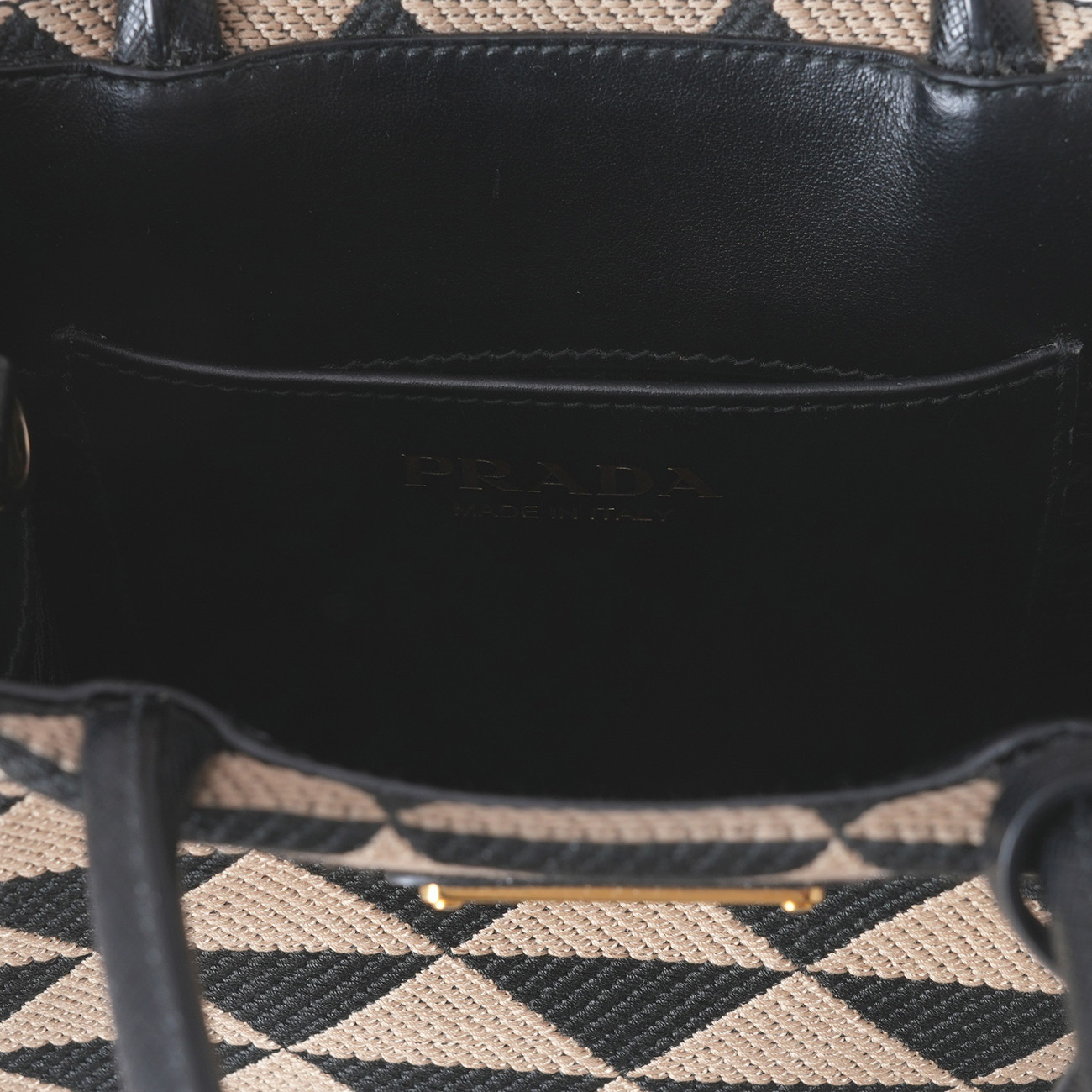PRADA(USED)프라다 심볼 자카드 패브릭 미니백