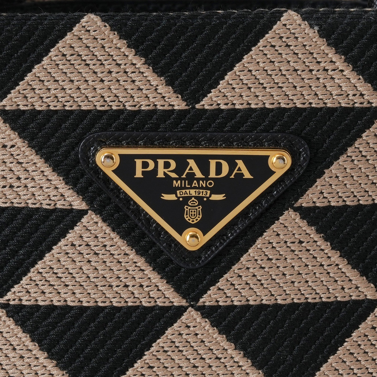 PRADA(USED)프라다 심볼 자카드 패브릭 미니백