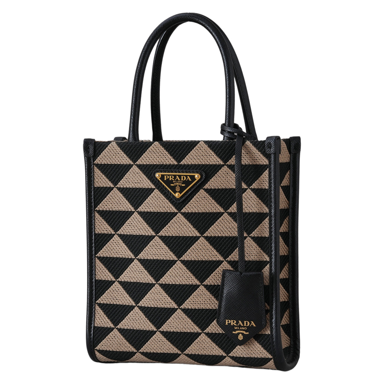 PRADA(USED)프라다 심볼 자카드 패브릭 미니백