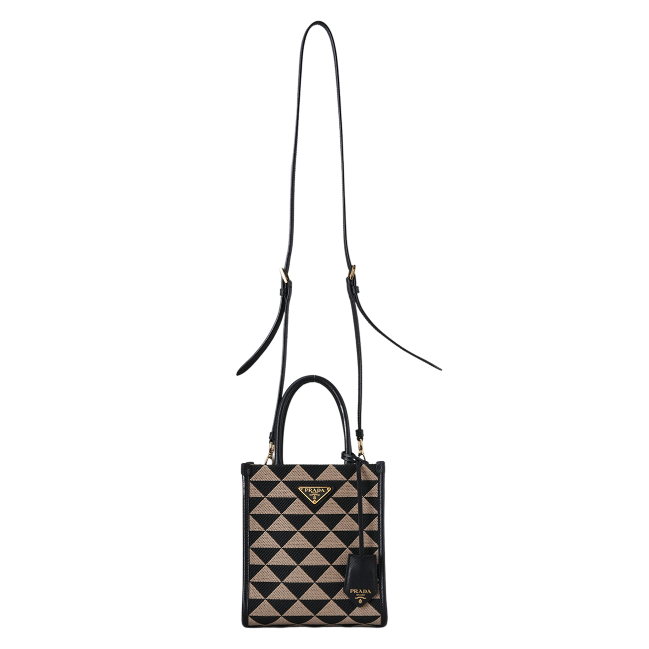 PRADA(USED)프라다 심볼 자카드 패브릭 미니백