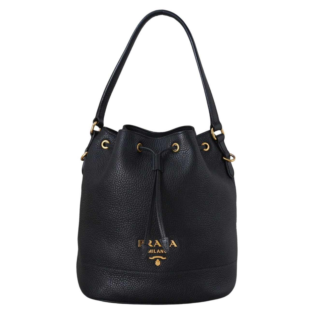 PRADA(USED)프라다 1BE018 비텔로 버킷백