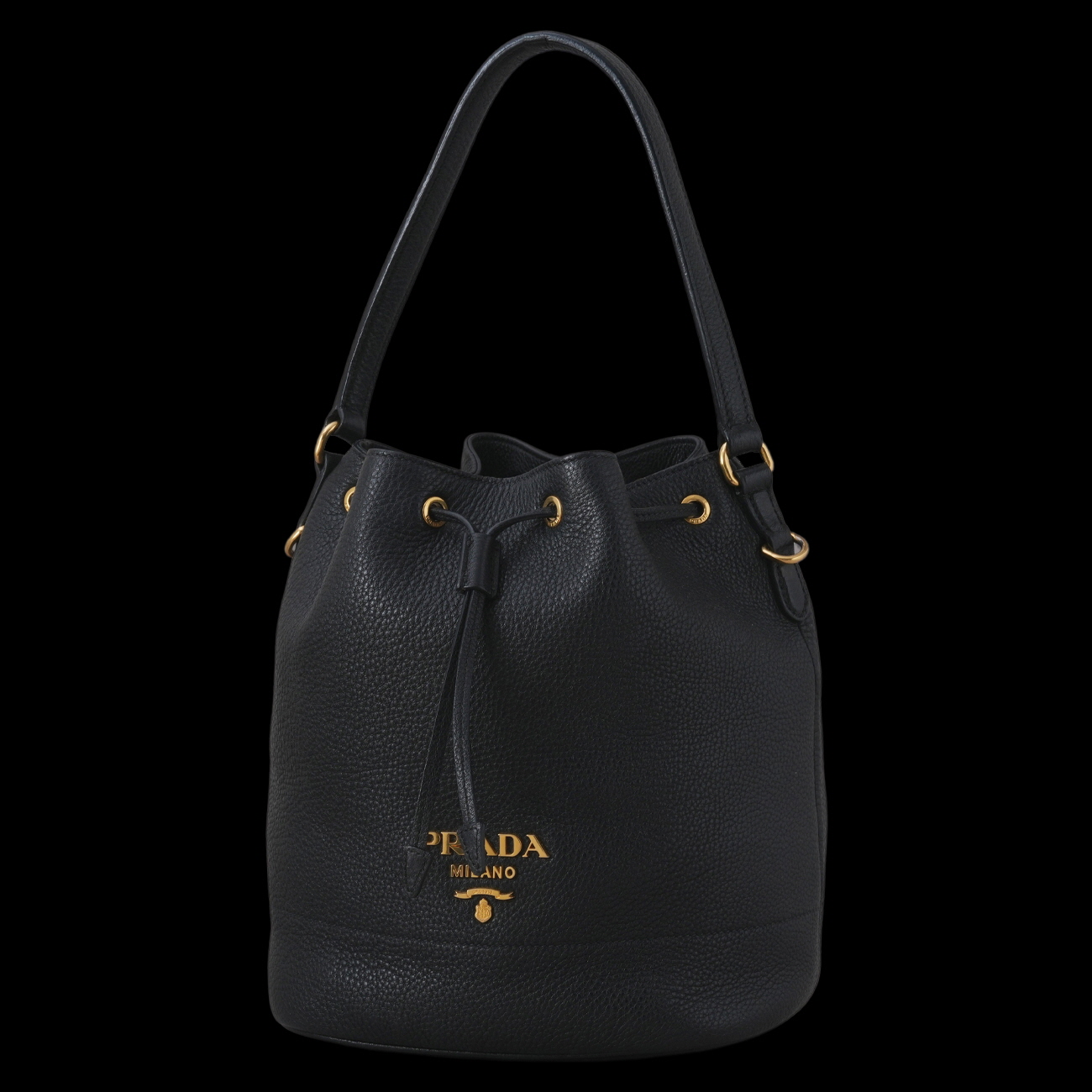 PRADA(USED)프라다 1BE018 비텔로 버킷백