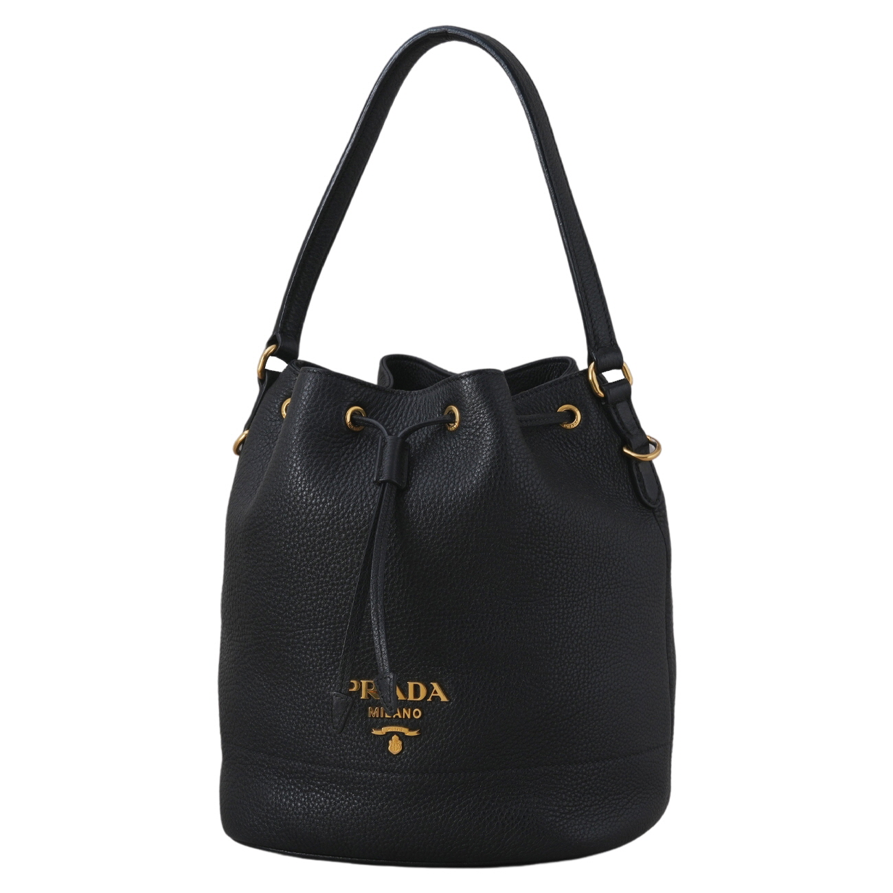 PRADA(USED)프라다 1BE018 비텔로 버킷백