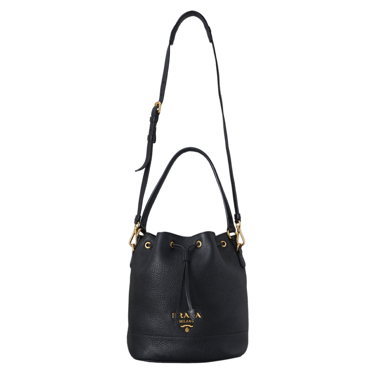 PRADA(USED)프라다 1BE018 비텔로 버킷백